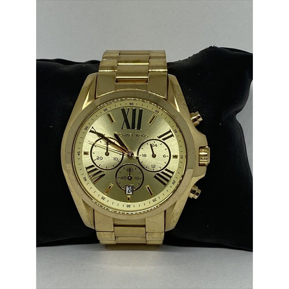 Michael Kors Bradshaw MK5605 Women Stainless Steel Analog Dial Wrist Watch MP712 - Picture 1 of 12